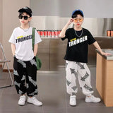 Boys  Summer Short Sleeve T-Shirt + Loose Pants 2PCS