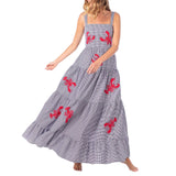 Women's Boho Floral Print  Maxi Dress