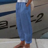 Cotton Flax Women Pants