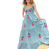 Women's Boho Floral Print  Maxi Dress