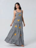Women's Boho Floral Print  Maxi Dress