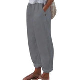 Cotton Flax Women Pants