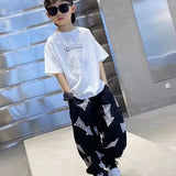 Boys  Summer Short Sleeve T-Shirt + Loose Pants 2PCS