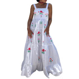 Women's Boho Floral Print  Maxi Dress