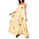 Women's Boho Floral Print  Maxi Dress