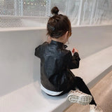 Girls Leather Jackets For 2-8 Years Children