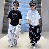 Boys  Summer Short Sleeve T-Shirt + Loose Pants 2PCS