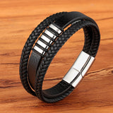 Fashion Stainless Steel Charm Magnetic Black Men Bracelet