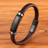 Fashion Stainless Steel Charm Magnetic Black Men Bracelet