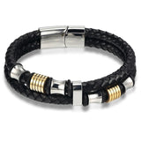 Fashion Stainless Steel Charm Magnetic Black Men Bracelet