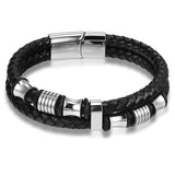Fashion Stainless Steel Charm Magnetic Black Men Bracelet