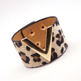 Europe Crack Leather Bracelet For Women
