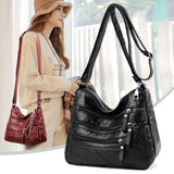 High Quality Women's Soft Leather Shoulder Bags