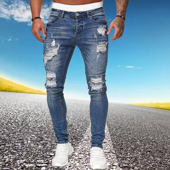 Mens Ripped Skinny Jeans