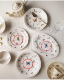 Garden Butterfly Ceramic Dinner Plate,