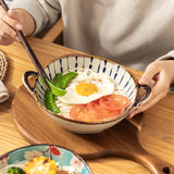 7.5inch Japanese Household Noodle Bowl Ceramic