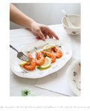 Garden Butterfly Ceramic Dinner Plate,