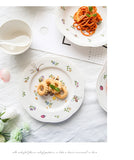 Garden Butterfly Ceramic Dinner Plate,