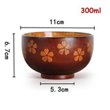 Japanese Style Wooden Bowl - Cartoon Totoro Bowl