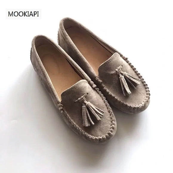 MOOKIAPI Chinese brand high quality women's shoes, 100% real leather, classic women's loafers women flats shoes summer shoes