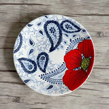 8 Inch Ceramic Plate Round Hand-Painted