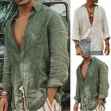 Long Sleeves Loose Tops  Handsome Men's Shirts