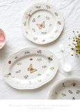 Garden Butterfly Ceramic Dinner Plate,