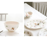 Garden Butterfly Ceramic Dinner Plate,