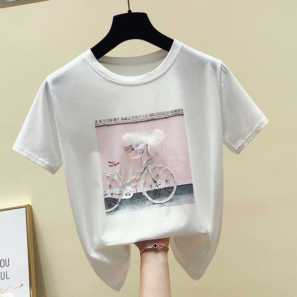 Fashion Cool Print Female Summer T-shirt