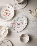 Garden Butterfly Ceramic Dinner Plate,