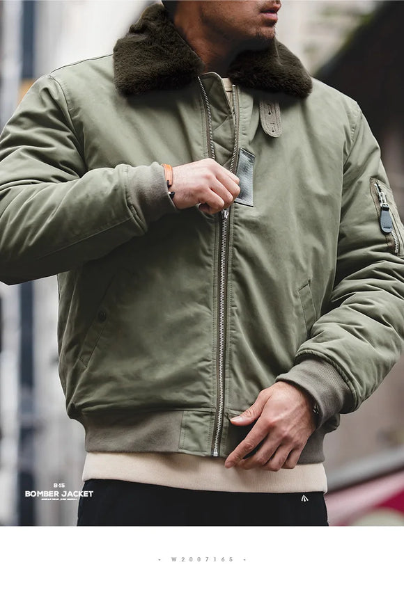 Men American Retro Air Force Bomber Jackets