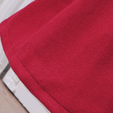Young Girls' Red Fleece Coat Set And Beret