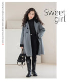 Girls Winter  Coat Double-faced for Kids 8 10 12 14 Years F