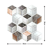 5/10pcs Self-Adhesive Tile Wall Sticker Home Decor
