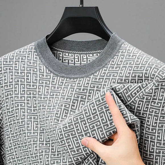 Luxury Quality Men's O-Neck Knitted Sweater