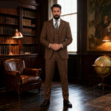Men's Winter Tweed Wool  formal  Suit