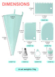 Piping Pastry Bag With Nozzles Set For Confectionery Tips Baking And Bakery