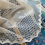 1pc Beige Lace Short Curtians
