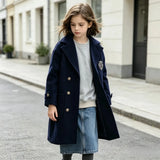 Mid-length Wool Coat for GIRLS