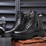 Warm Outdoor Boots Luxury Leather Work Boots for Men