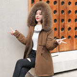 Hooded Parkas  with Fur Collar