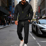 Men's Sports Fashion Hooded Sweater Set