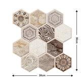 5/10pcs Self-Adhesive Tile Wall Sticker Home Decor