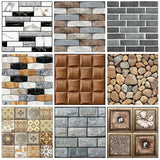 5/10pcs Self-Adhesive Tile Wall Sticker Home Decor