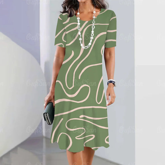 Elegant Casual Short Sleeve Dresses