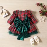 Girls' Christmas Plaid Dress