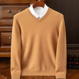 Men's Warm Pullovers Sweater V-Neck