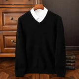 Men's Warm Pullovers Sweater V-Neck
