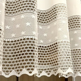 1pc Beige Lace Short Curtians