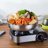Stainless Steel Cookware Saucepan Dry Pots with Handle